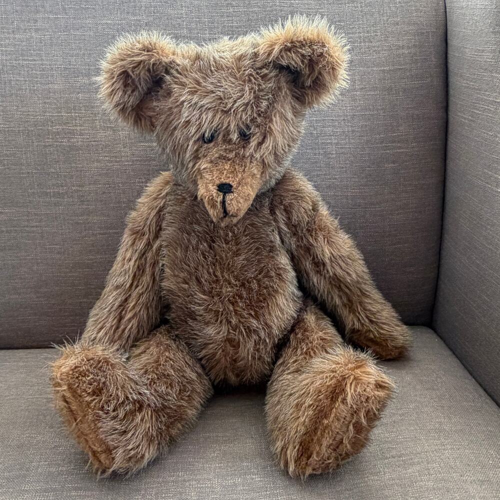 Vintage Mohair Bear 24" Long Fully Jointed